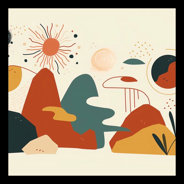 Plakat 30x30cm Kosmos Barw zdjęcie 2