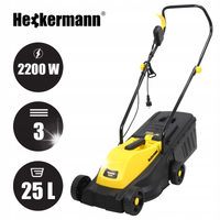 KOSIARKA ELEKTRYCZNA MOCNA PODKASZARKA DO TRAWY LEKKA 30cm 25L 2200W