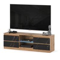 Szafka rtv 138cm 4 szuflady stolik stojący do salonu wotan san sebastian