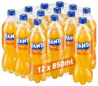 Fanta Napój gazowany 850ml x12 Zestaw