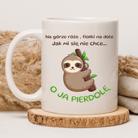 CHAMSKI KUBEK BEZ CENZURY | ŚMIESZNY PREZENT | DO PRACY BIURA DOMU | 330 ml