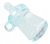 BUTELKA AKRYLOWA PRZEŹROCZYSTA NIEBIESKA 3,5CM