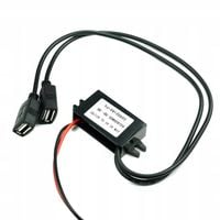 Przetwornica ładowarka 12V-24V na 5V 3A 15W 2 x USB