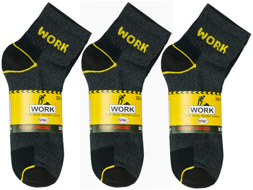 9x Skarpety robocze WORK PÓŁ-FROTTE KRÓTKIE na lato wzmacniane 43-46 na Arena.pl