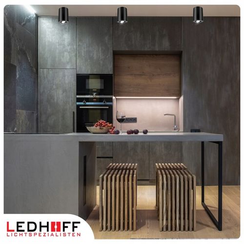 Oprawa natynkowa Halogenowa SPOT Tuba LED GU10 DUŻA czarna RUCHOMA na Arena.pl