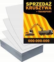 Ulotki A5 reklamowe firmowe 100 szt projekt w cenie Sprzedaż kruszywa
