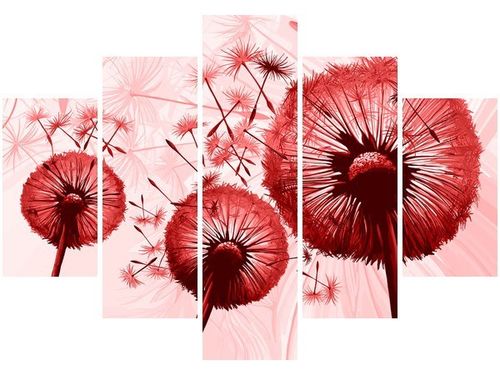 105CM 150CM OBRAZ 5 ELEM DMUCHAWCE CZERWIENI DRUK na Arena.pl