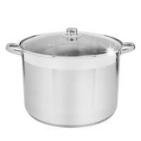 Garnek prosty ze stali nierdzewnej z pokrywką 8l 24cm
