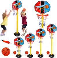 ZESTAW DO GRY W KOSZYKÓWKĘ KOSZ DO GRY 25-140CM, KOSZYKÓWKA +PIŁKA+POMPKA