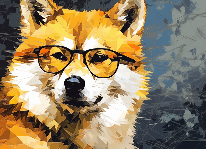 Plakat 18x13cm Intelektualny Psiak zdjęcie 1