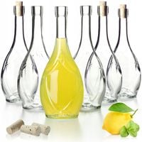 6x KADAX Butelka Szklana 500ml Na Oliwę Ocet Korek