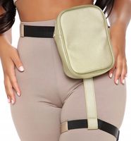 Nerka Torebka skórzana biodrówka saszetka na pasek  R16_Złota