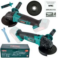 SZLIFIERKA KĄTOWA AKUMULATOROWA NAC AGE-125-LI-20V AKUMULITISYSTEM 20