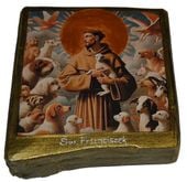 Ikona święty Franciszek patron zwierząt