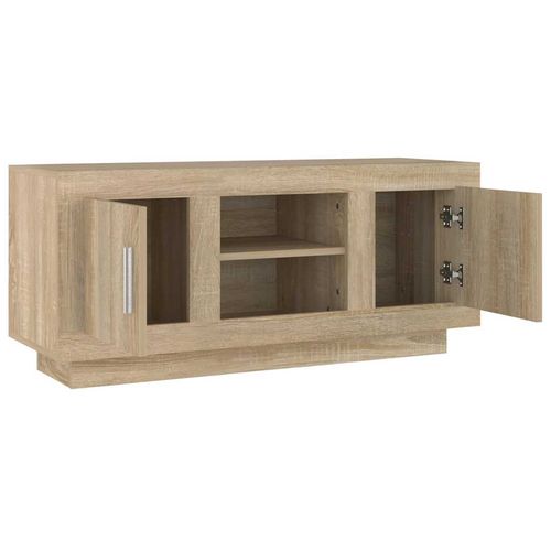 Szafka pod TV, dąb sonoma, 102x35x45 cm materiał drewnopochodny na Arena.pl