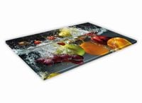 SZKLANA DESKA KUCHENNA 60x30 73d Owoce w wodzie