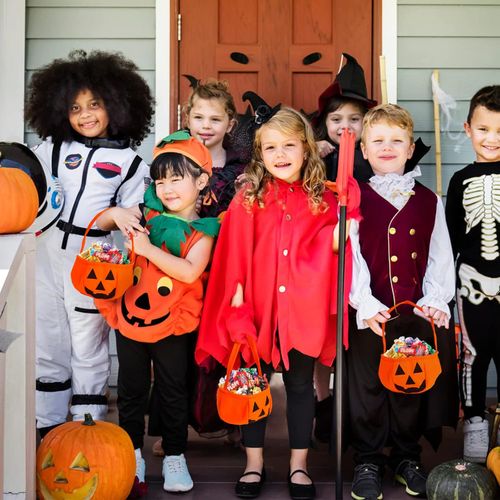 Yisscen Zestaw 6 torebek na Słodycze na Halloween ze Wzorem Dyni na Arena.pl