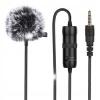 Puluz Zestaw Mikrofon Z Klipsem 3.5mm Jack 6m + Osłony Etui Klips Bateria