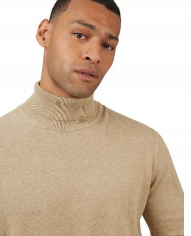 Ben Sherman Signature Knitted Roll Neck sand M na Arena.pl