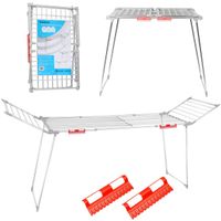 Stojąca suszarka na pranie odzież bieliznę składana balkonowa rozsuwana XXL