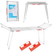 Stojąca suszarka na pranie odzież bieliznę składana balkonowa rozsuwana XXL