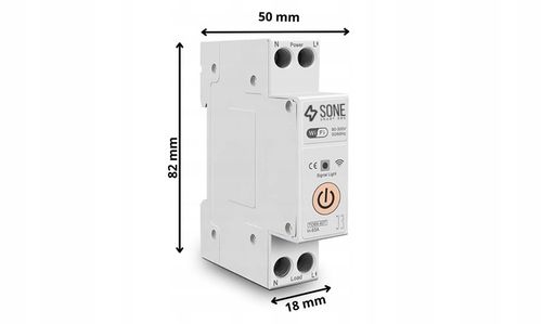 Przekaźnik WIFI 16A TUYA SMART WŁĄCZNIK NA SZYNĘ DIN STEROWNIK ON OFF na Arena.pl