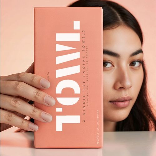 JEDNORAZOWE RĘCZNIKI DO TWARZY 80 szt. - TOWL WAFFLE na Arena.pl