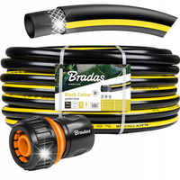 WĄŻ OGRODOWY SOLIDNY BLACK COLOUR 50 metrów 3/4` + GRATIS SZYBKOZŁĄCZKA 3/4