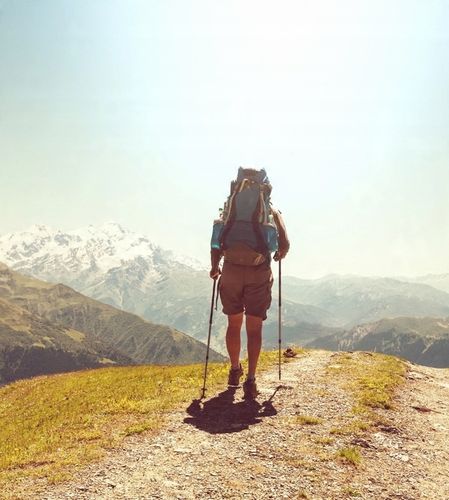 KIJE TREKKINGOWE SKŁADANE REGULOWANE KIJKI W GÓRY TURYSTYCZNE NORDIC WALKIN na Arena.pl