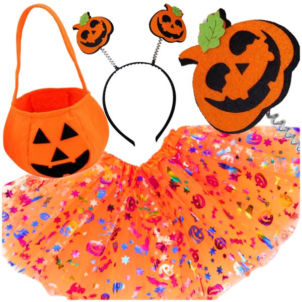 przebranie halloween dla dziewczynki dynia zdjęcie 1