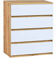 Nowoczesna Komoda 4 Szuflady Dąb Wotan 80cm ARKTICA DL 2 kolory