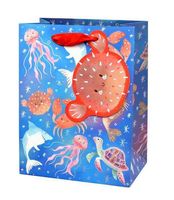 Torebka na prezent zwierzęta wodne - XL