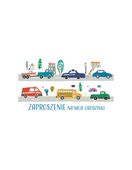 Zaproszenia urodzinowe Autka Samochody, 10 szt.