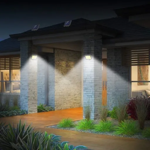 LAMPA SOLARNA HALOGEN LED REFLEKTOR COB CZUJNIK RUCHU ZMIERZCHU zdjęcie 3