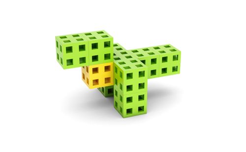 klocki konstrukcyjne Cube 50 szt. na Arena.pl