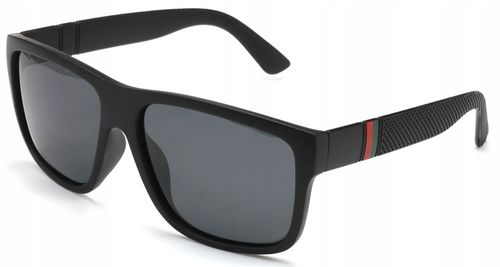 OKULARY PRZECIWSŁONECZNE MĘSKIE POLARYZACYJNE Z ETUI GRATIS DUŻE CZARNE na Arena.pl