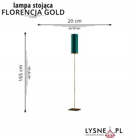 Lampa podłogowa stojąca FLORENCJA GOLD na Arena.pl