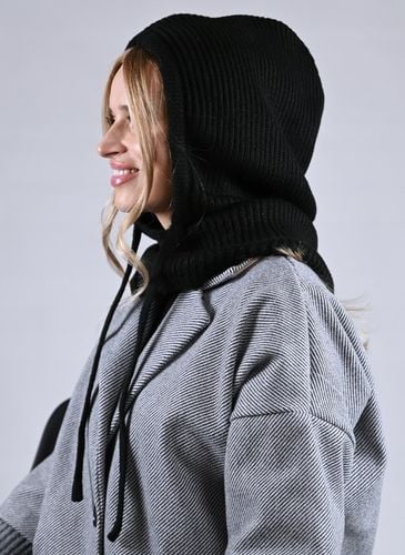 Czapka zimowa damska BALACLAVA kominarka kaptur na jesien Modna Czarna UNI na Arena.pl