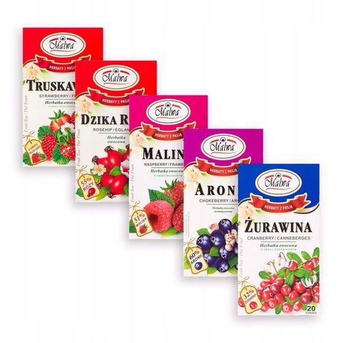 Malwa Mix herbatek owocowych 40 g x 5 sztuk na Arena.pl