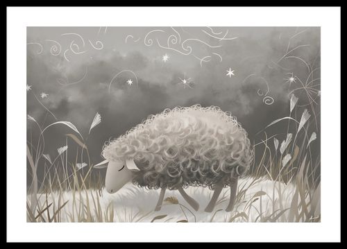 Plakat 45x30cm Bujna Owca na Arena.pl