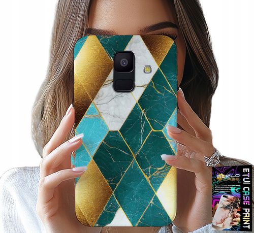 ETUI DO SAMSUNG A6 2018 - ELEGANCKIE MODNE WZORY CASE + FOLIA na Arena.pl