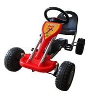 Gokart z pedałami, czerwony