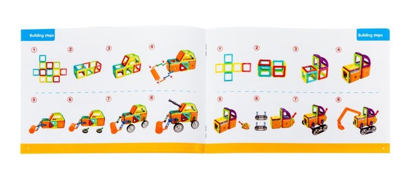 Klocki magnetyczne MAGICAL MAGNET 162SZT 7212A zdjęcie 8