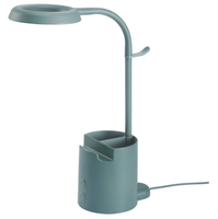 Lampka biurkowa LED ściemniana 200lm z przybornikiem IKEA BRUNBÅGE turkusowa
