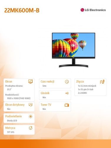 Monitor 22 22MK600M-B na Arena.pl