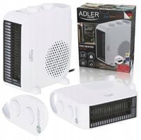 MOCNY TERMOWENTYLATOR MINI GRZEJNIK ELEKTRYCZNY FARELKA Z DMUCHAWĄ 2000W