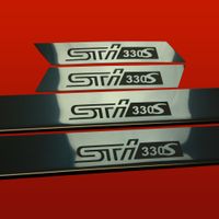 Listwa progowa SUBARU IMPREZA MK3 STI 330S Stal nierdzewna 304 połysk 4szt