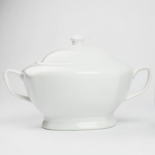 WAZA DO ZUPY PORCELANOWA 2,8L BIAŁA - ELEGANCKIE NACZYNIE STOŁOWE na Arena.pl