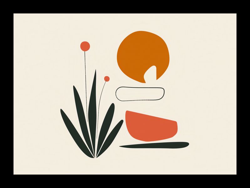 Plakat 18x13cm Abstrakcyjny Zen zdjęcie 2