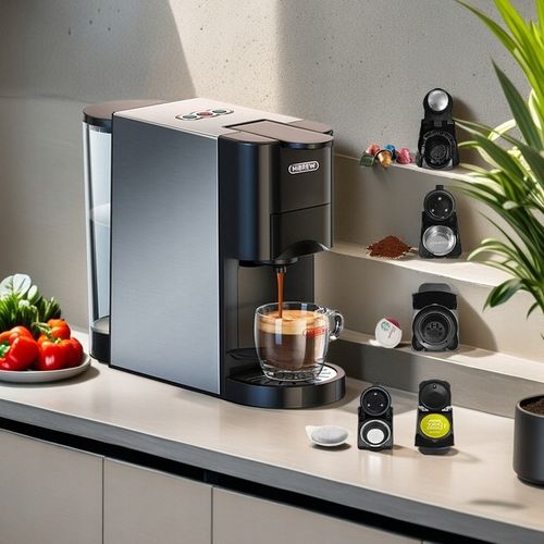 Ekspres Kapsułkowy do Kawy Ciśnienie 19 bar Moc 1450 W 5w1 na Arena.pl